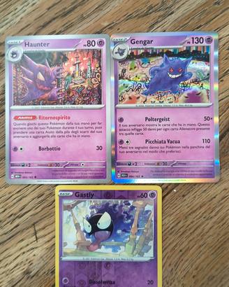 Carte Pokemon evoluzione Gengar