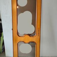 Porta in noce con vetro a specchio
