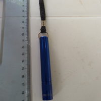 Mini micro torcia lampadina blu azzurra solitaire