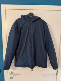 SUN68 Giubbotto Tecnico Blu con Cappuccio XL
