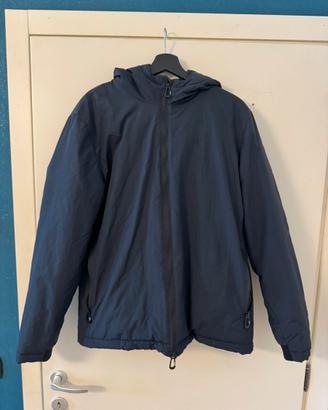 SUN68 Giubbotto Tecnico Blu con Cappuccio XL