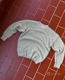 Knit sweater pullover stone rare vintage Size M