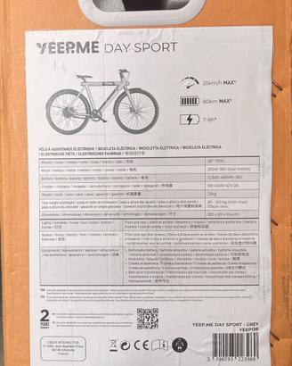 Bici elettrica YEEPME DAY SPORT colore grey