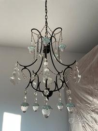 Lampadario Ferro Battuto Murano