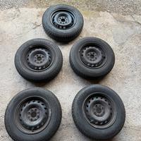 Cerchi piu pneumatici Fiat panda 2/seicento