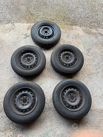 Cerchi piu pneumatici Fiat panda 2/seicento