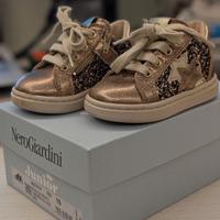 Sneakers glitter stelle nero giardini 19 bambina