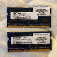 Elpida 4GB (2x2GB) DDR3 SODIMM EBJ21UE8BFUO-DJ-E 2