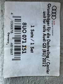 Barre porta tutto originale audi Q3 2016