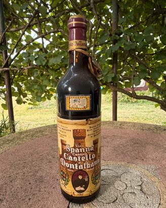 Vino rosso Spanna Castello Montalbano anno 1957