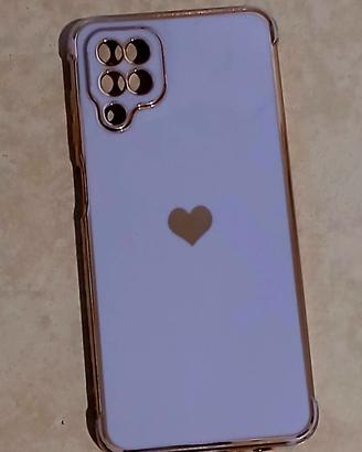 Cover per samsung galaxy A12, colorata di viola