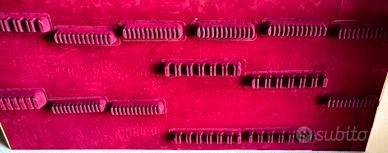 Ripiano con organizzatore posate legno e feltro