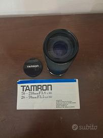obiettivo tamron 70-210mm f3.8/4 28-70mmf3.5/4.5