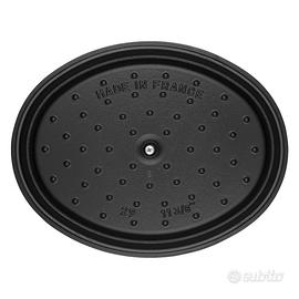 Staub Cocotte Ovale 37 cm 8L Ghisa Nera Pentola