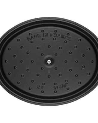 Staub Cocotte Ovale 37 cm 8L Ghisa Nera Pentola