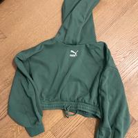 Felpa PUMA corta con cappuccio