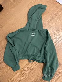 Felpa PUMA corta con cappuccio