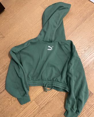 Felpa PUMA corta con cappuccio