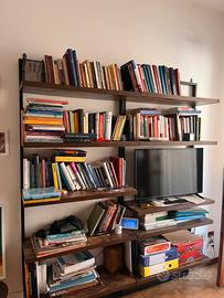 Libreria legno + ferro battuto