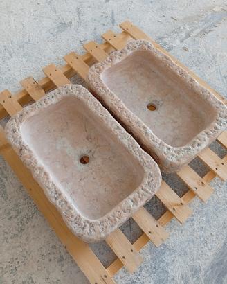 Lavabo lavandino in pietra della lessinia 