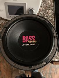 subwoofer alpine 600 watt 25 cm 4ohm MADE IN JAPAN