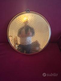 teglia in rame battuta a mano vintage 