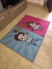 tappeto Me contro te cameretta bambina 