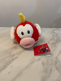 Super Mario Bros peluche pesce volante rosso