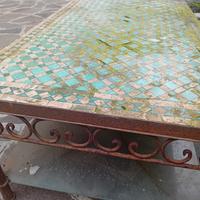 Tavolo marocchino, in ferro battuto