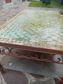 Tavolo marocchino, in ferro battuto