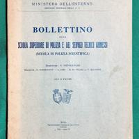 Bollettino Scuola Superiore di Polizia 1926/27