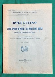Bollettino Scuola Superiore di Polizia 1926/27