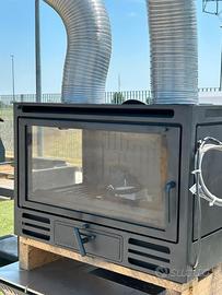 INSERTO camino ANGOLARE  VENTILATO 11KW