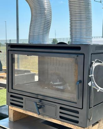 INSERTO camino ANGOLARE  VENTILATO 11KW
