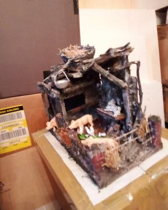 Scena presepe porcile/stalla nuovo 