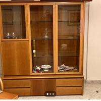 mobile soggiorno in noce chiaro