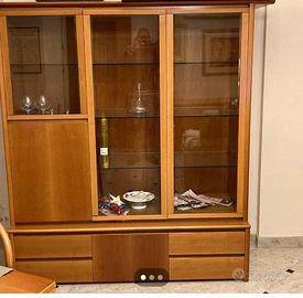 mobile soggiorno in noce chiaro