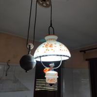 lampadario con carrucola 