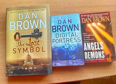 Dan Brown 4 libri- INGLESE  Angels-Digital-Symbol