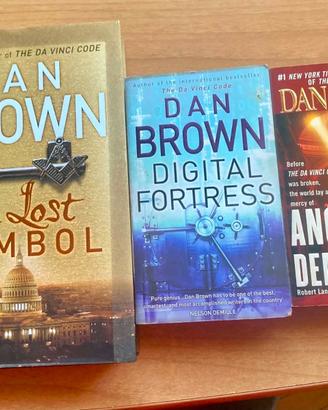 Dan Brown 4 libri- INGLESE  Angels-Digital-Symbol