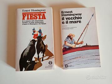 Libri Hemingway Fiesta e Il vecchio e il mare