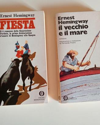 Libri Hemingway Fiesta e Il vecchio e il mare