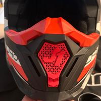 casco moto con maschera