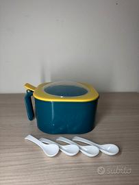 Contenitore per Condimenti 4 in 1 con Cucchiaini