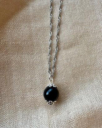 Collana su coccu kokku onice amuleto portafortuna