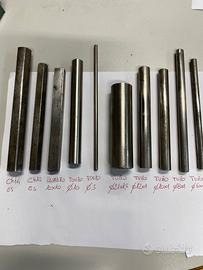 10 barrette inox per tornitura