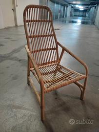 poltrone Ikea vimini rattan