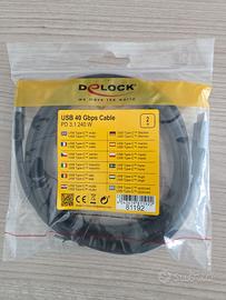 Cavo USB‑C 40Gbps 240W PD 3.1