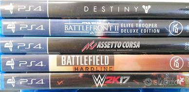 lotto 5 giochi ps4 playstation 4 star wars e altro