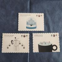 Tre cartoline Caffè Vergnano Olimpiadi